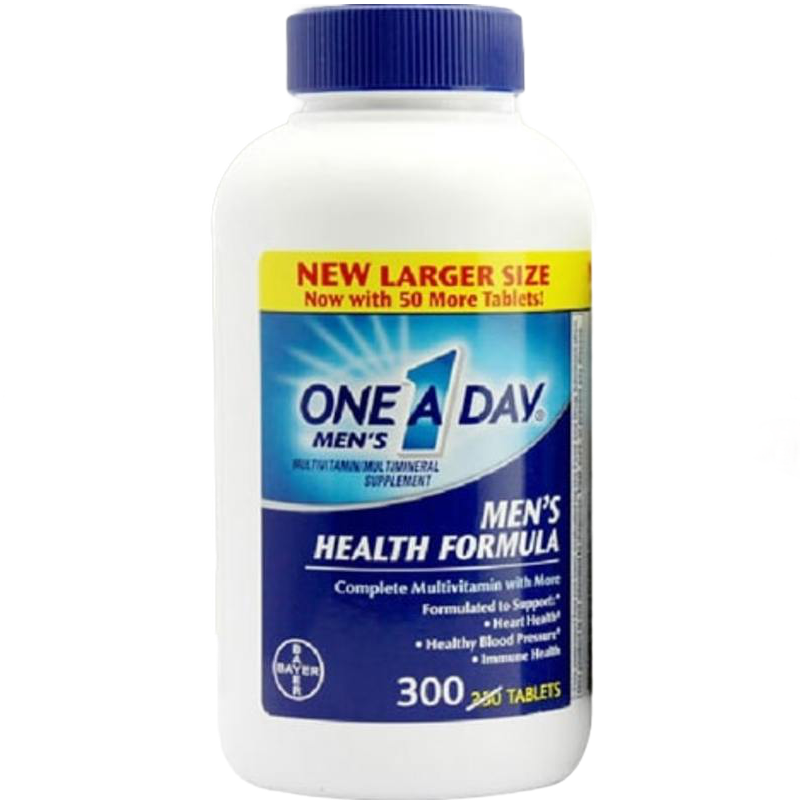 one a day 美国 bayer 拜耳 男士复合综合维生素片 维他命矿物质300粒含锌硒番茄红素