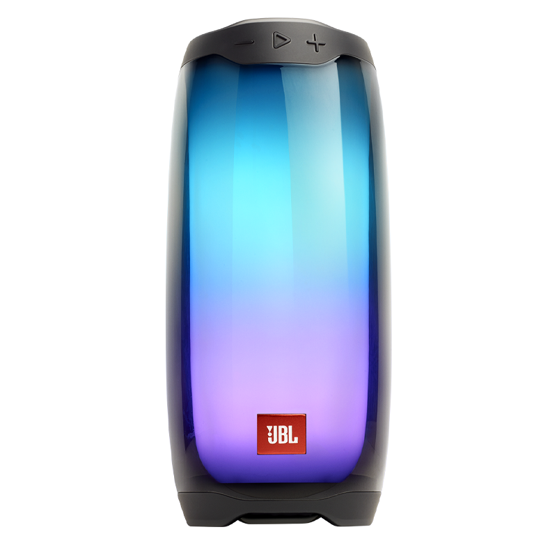 jbl pulse4 音乐脉动四代 便携式蓝牙音箱 全面屏炫彩小音箱 低音炮 桌面音响 超长续航 防水设计 黑色